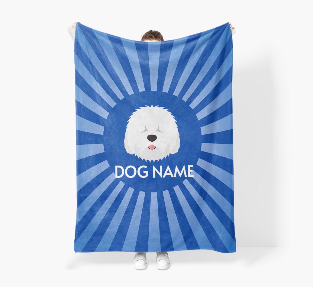 'Spotlight' - Personalised {breedFullName} Blanket: Premium Sherpa Fleece