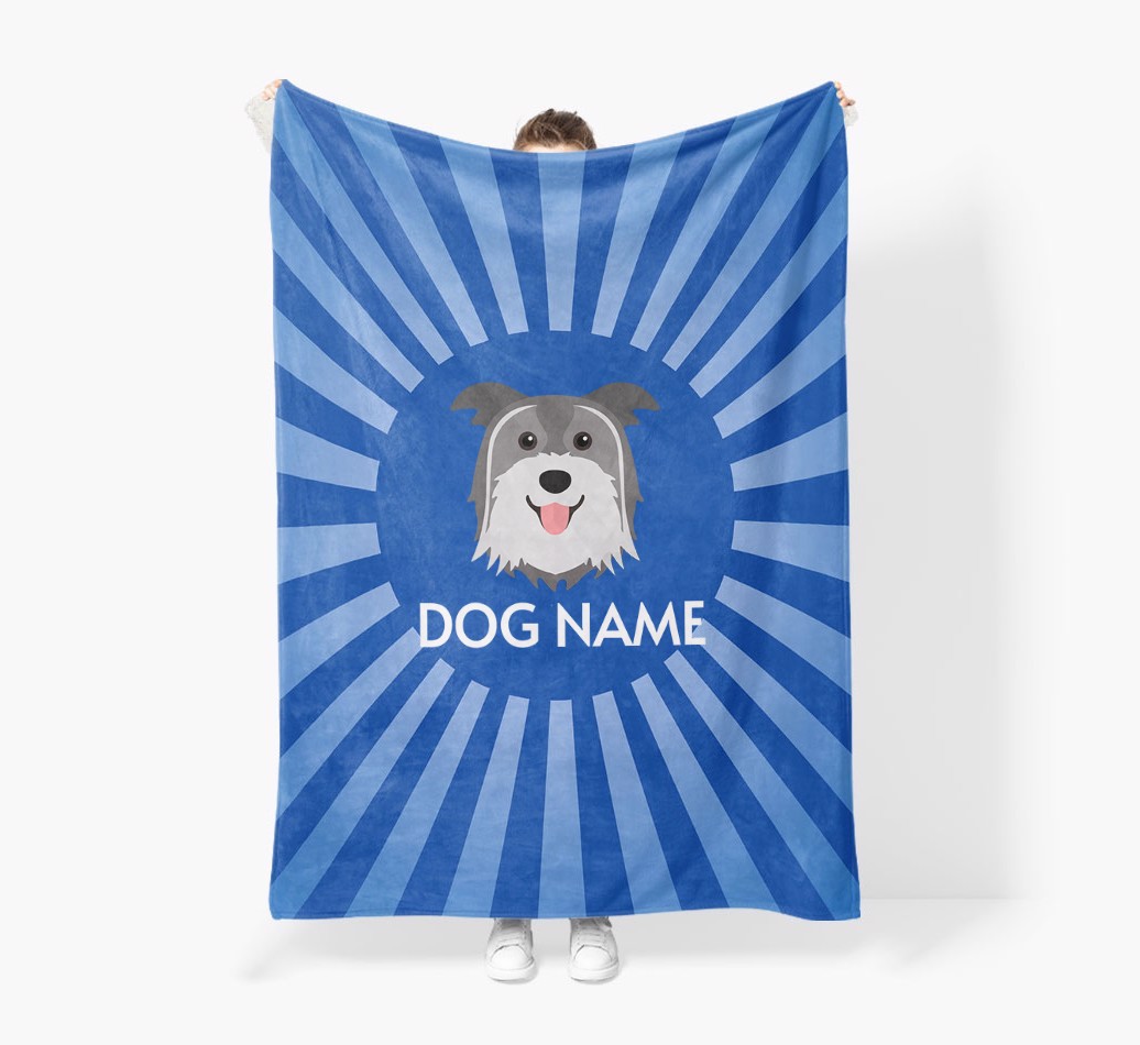 'Spotlight' - Personalised {breedFullName} Blanket: Premium Sherpa Fleece