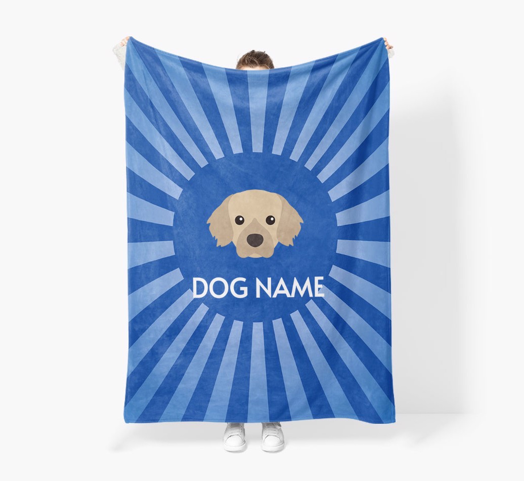 'Spotlight' - Personalised {breedFullName} Blanket: Premium Sherpa Fleece