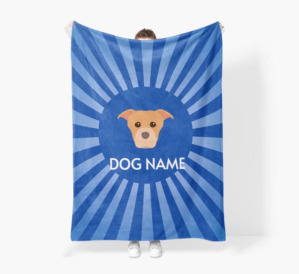 'Spotlight' - Personalized {breedFullName} Blanket: Premium Sherpa Fleece