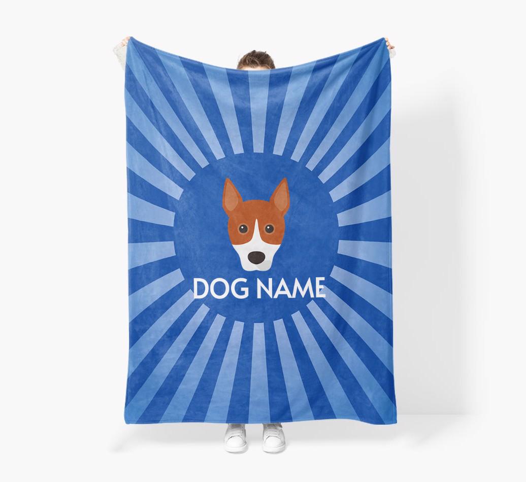 'Spotlight' - Personalized {breedFullName} Blanket: Premium Sherpa Fleece