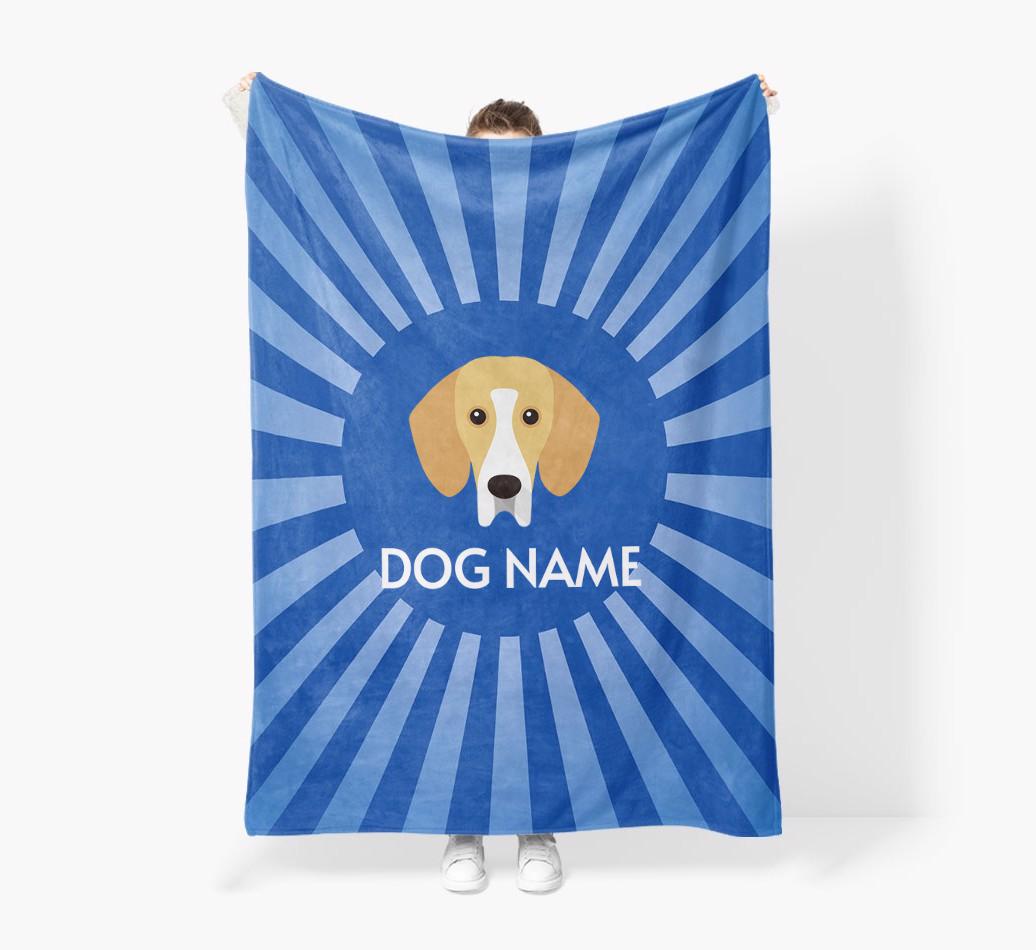 'Spotlight' - Personalized {breedFullName} Blanket: Premium Sherpa Fleece