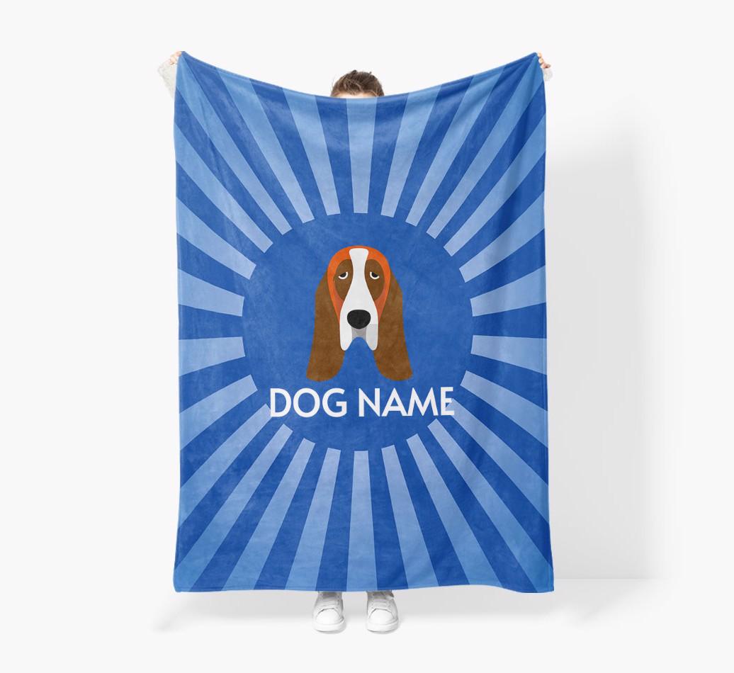 'Spotlight' - Personalized {breedFullName} Blanket: Premium Sherpa Fleece