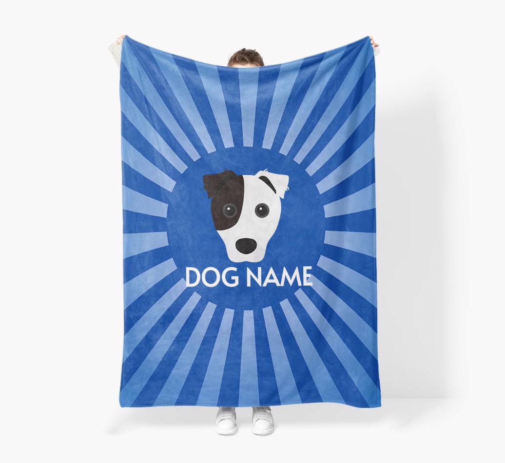 'Spotlight' - Personalized {breedFullName} Blanket: Premium Sherpa Fleece