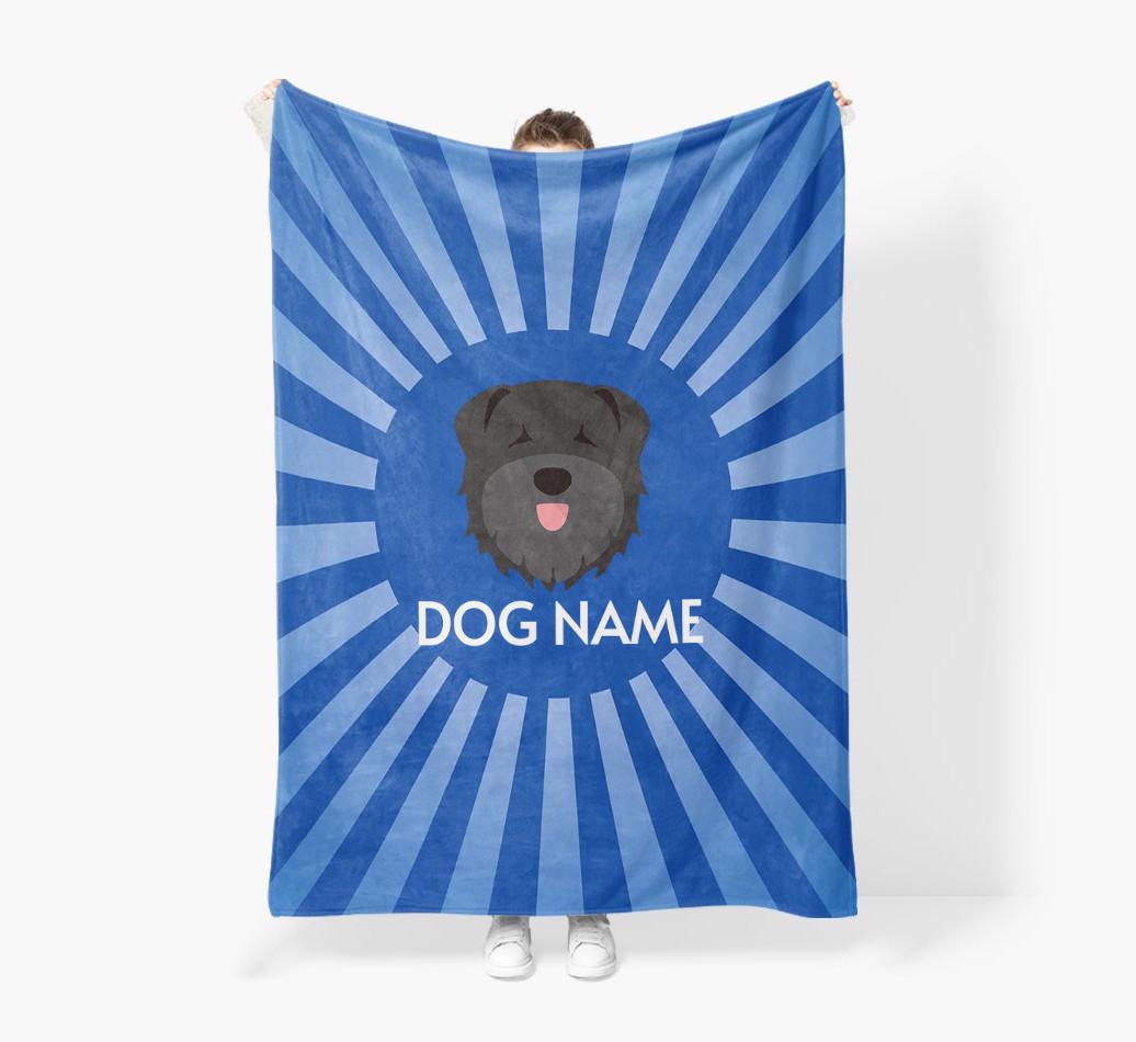 'Spotlight' - Personalized {breedFullName} Blanket: Premium Sherpa Fleece