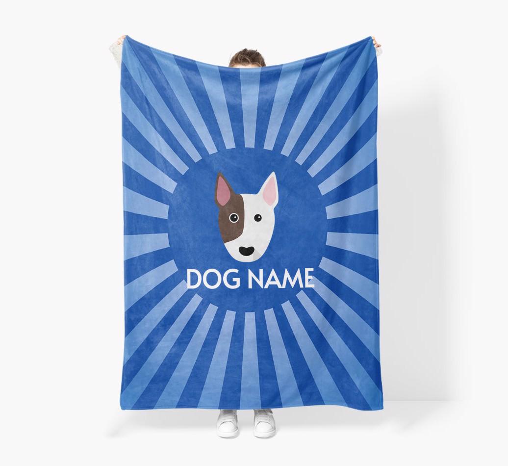 'Spotlight' - Personalized {breedFullName} Blanket: Premium Sherpa Fleece