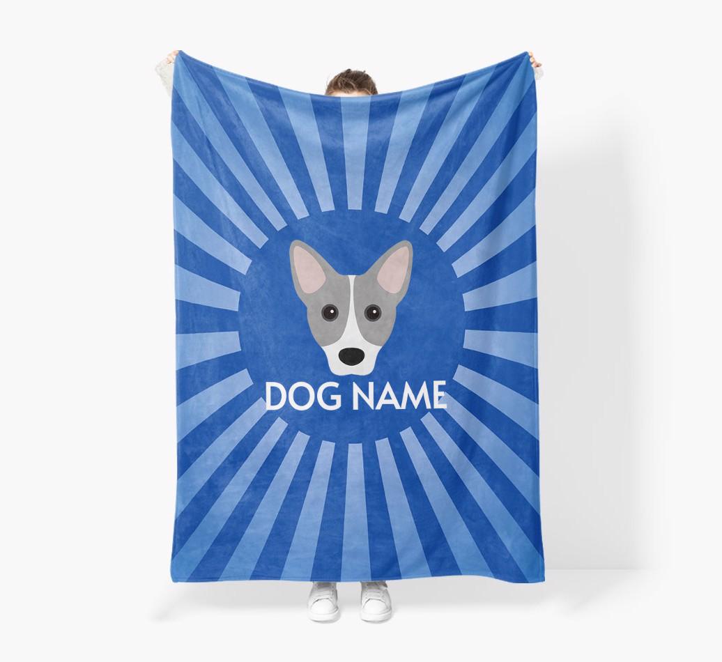 'Spotlight' - Personalized {breedFullName} Blanket: Premium Sherpa Fleece