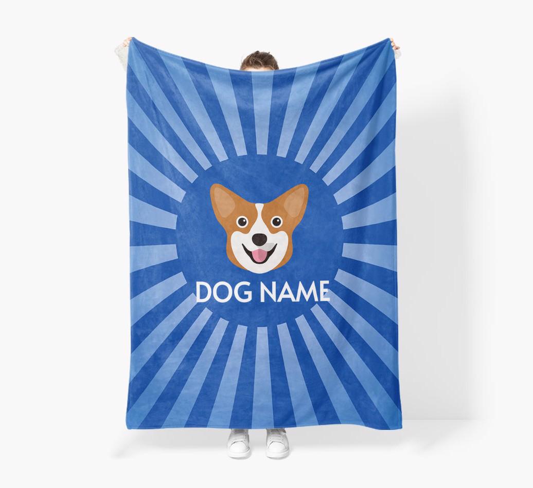 'Spotlight' - Personalized {breedFullName} Blanket: Premium Sherpa Fleece