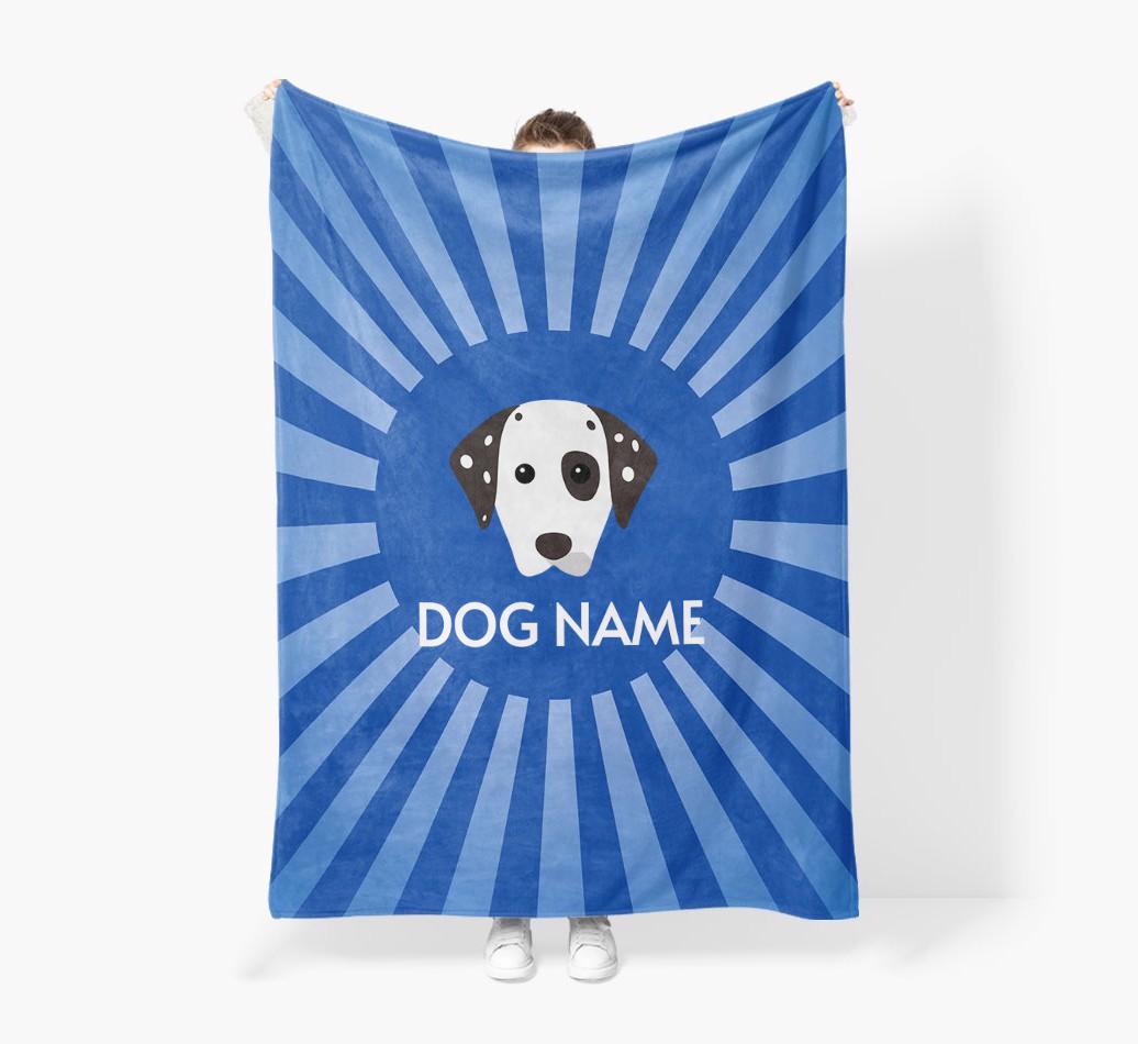'Spotlight' - Personalised {breedFullName} Blanket: Premium Sherpa Fleece
