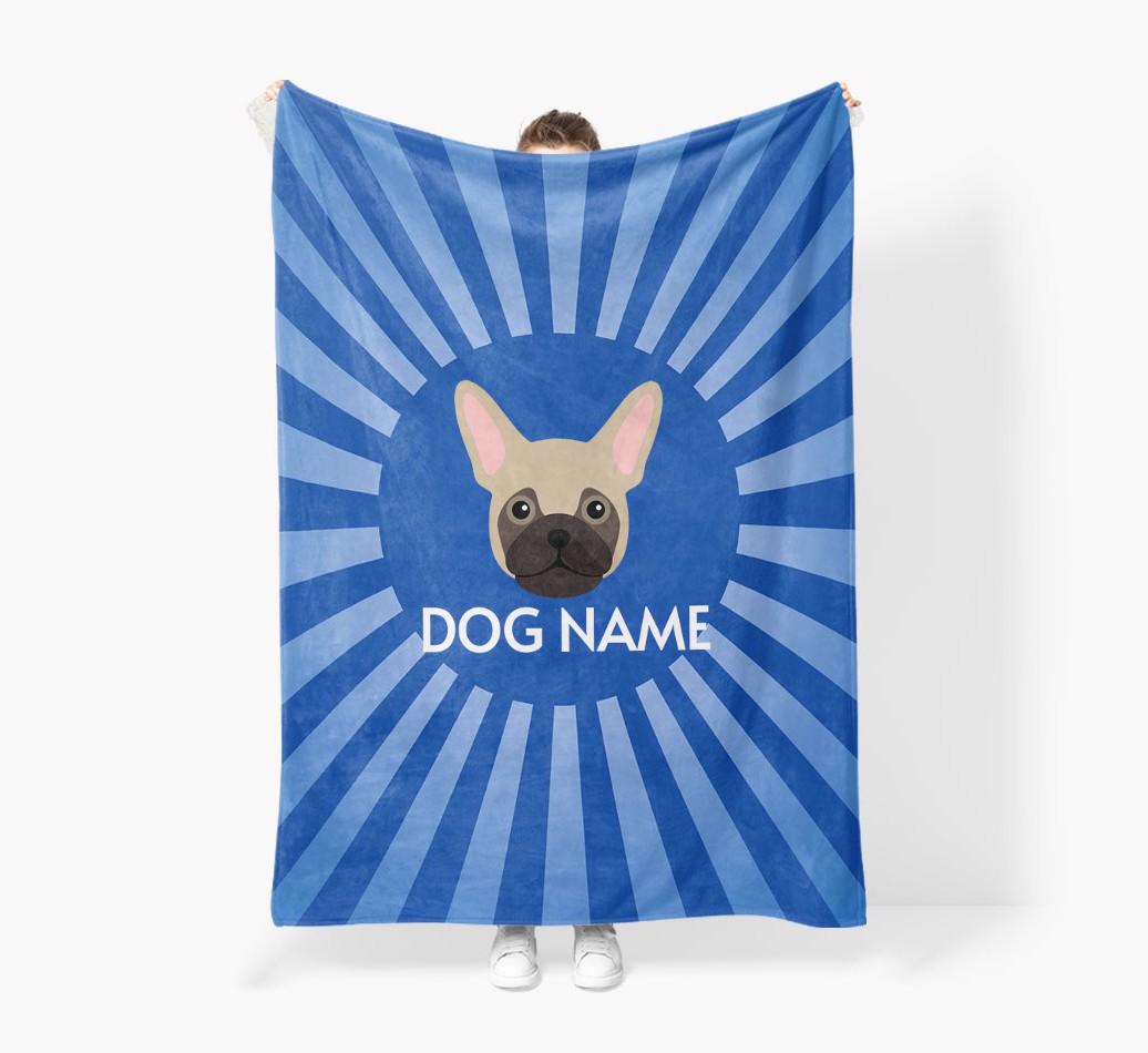 'Spotlight' - Personalized {breedFullName} Blanket: Premium Sherpa Fleece