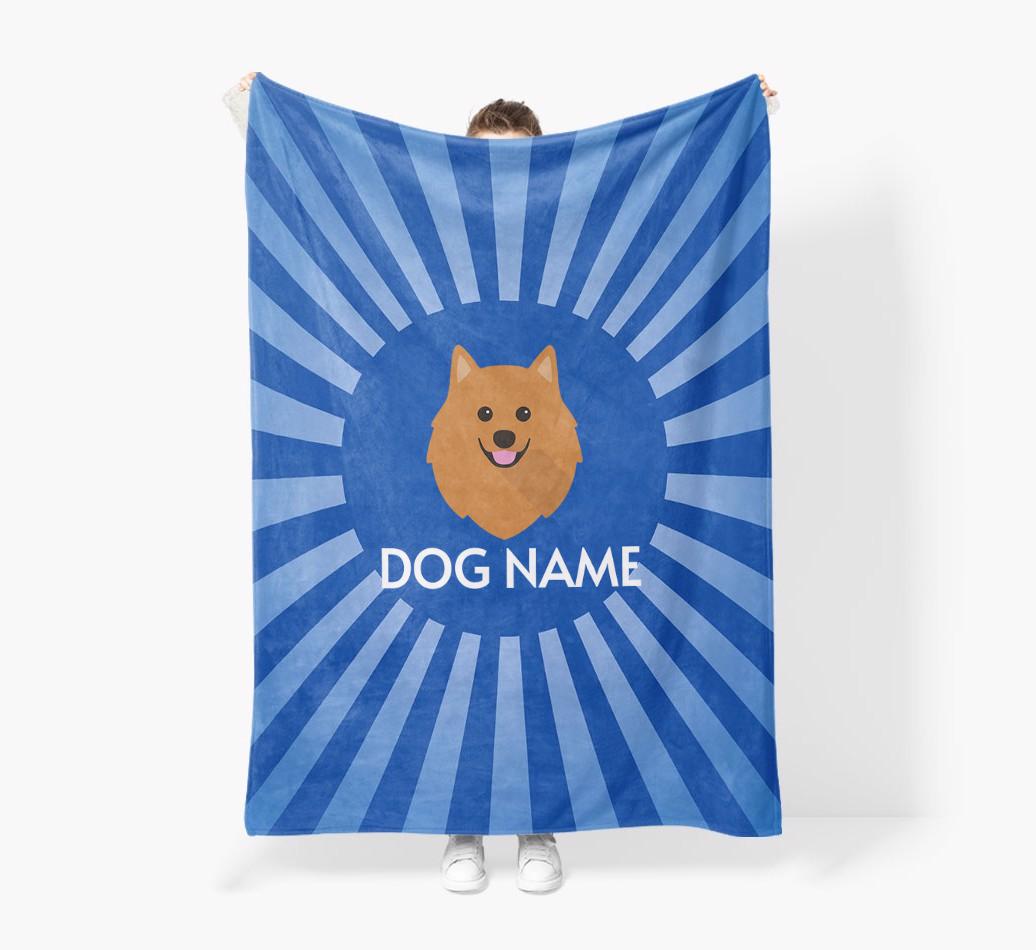 'Spotlight' - Personalized {breedFullName} Blanket: Premium Sherpa Fleece