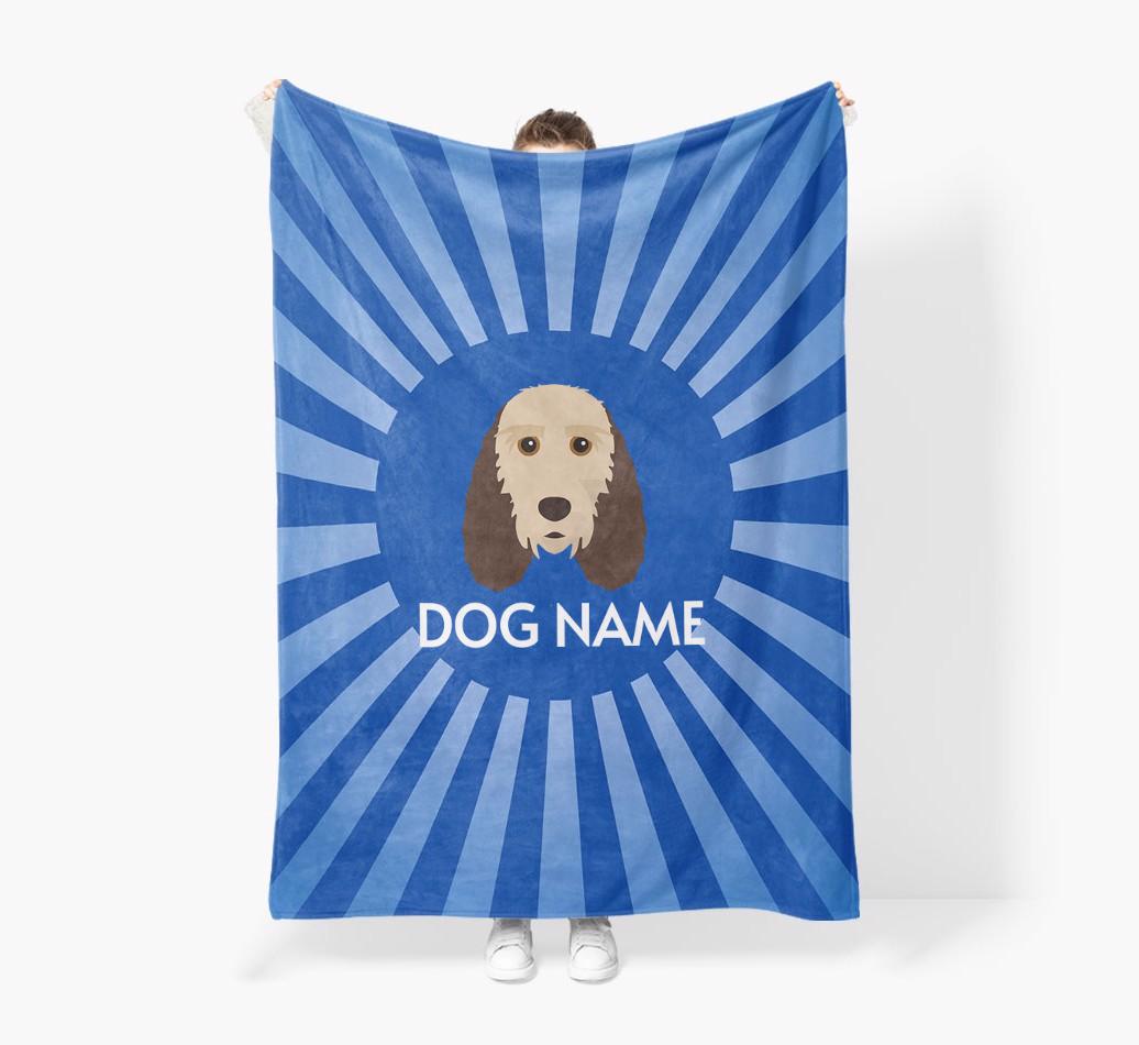 'Spotlight' - Personalized {breedFullName} Blanket: Premium Sherpa Fleece