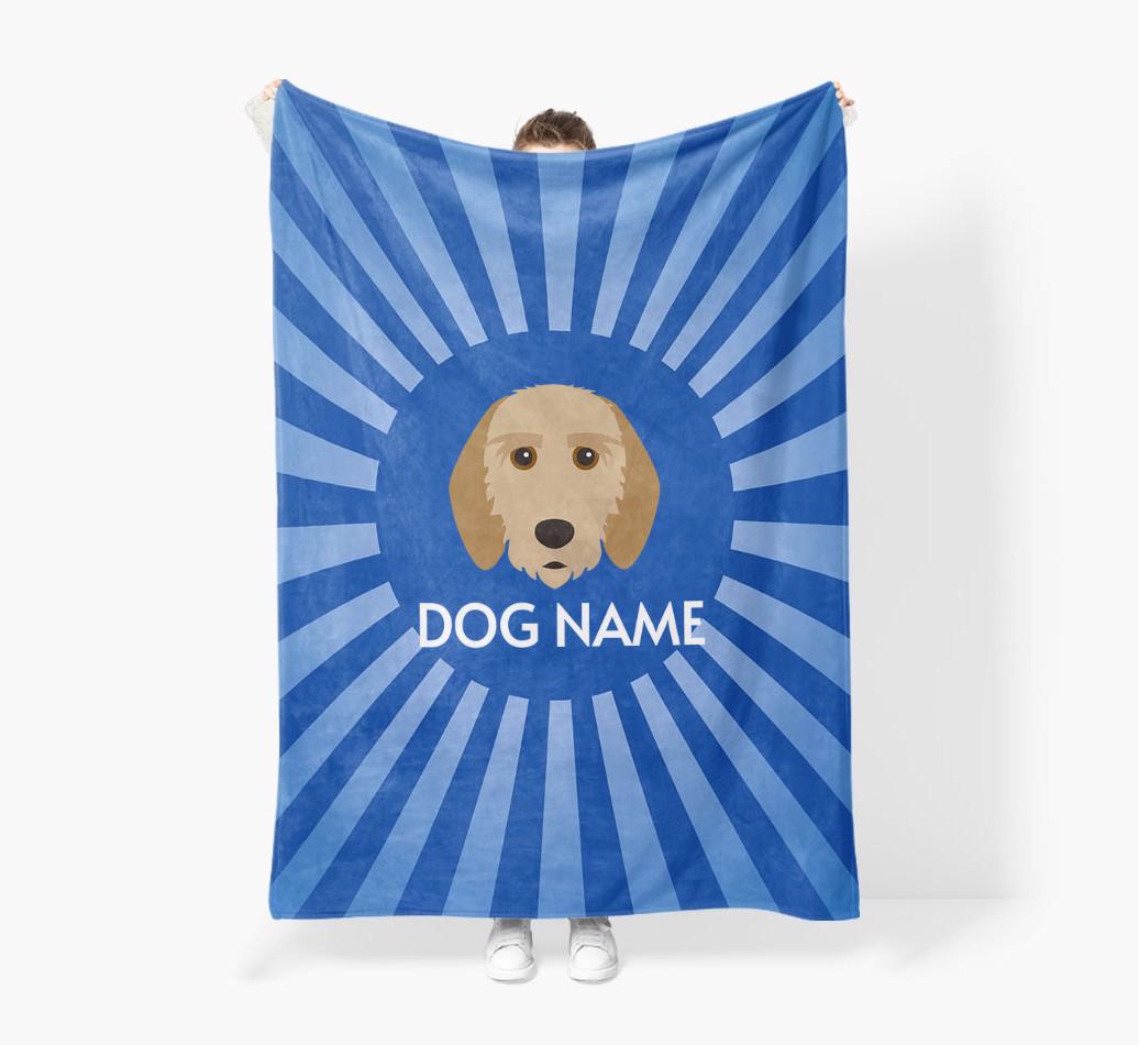 'Spotlight' - Personalized {breedFullName} Blanket: Premium Sherpa Fleece