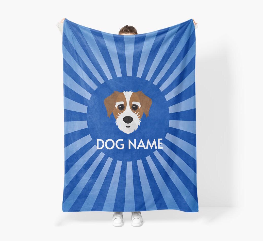 'Spotlight' - Personalized {breedFullName} Blanket: Premium Sherpa Fleece