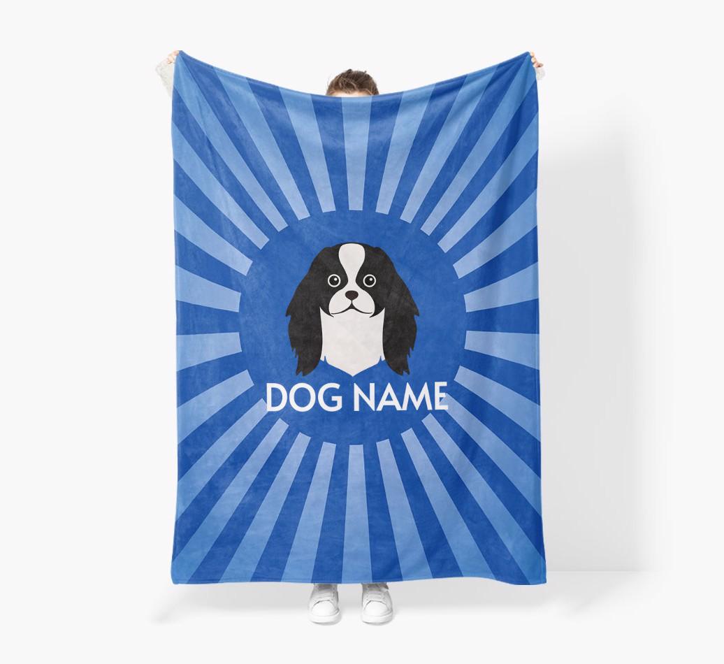 'Spotlight' - Personalized {breedFullName} Blanket: Premium Sherpa Fleece