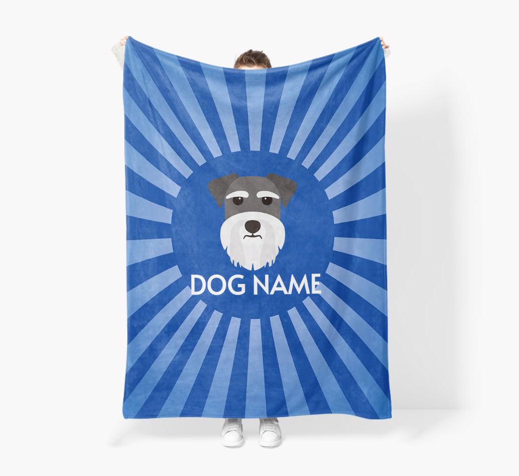 'Spotlight' - Personalized {breedFullName} Blanket: Premium Sherpa Fleece