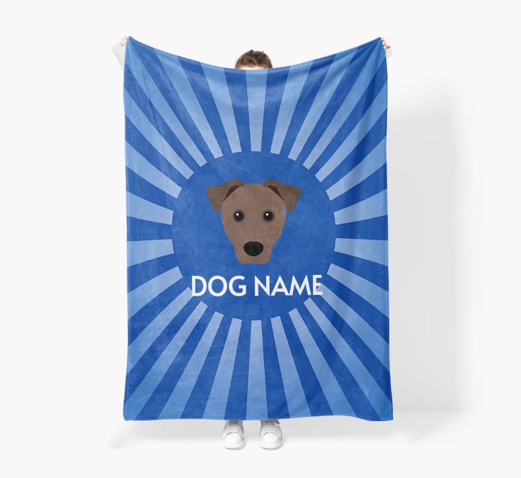 'Spotlight' - Personalized {breedFullName} Blanket: Premium Sherpa Fleece