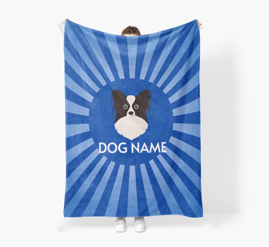 'Spotlight' - Personalized {breedFullName} Blanket: Premium Sherpa Fleece