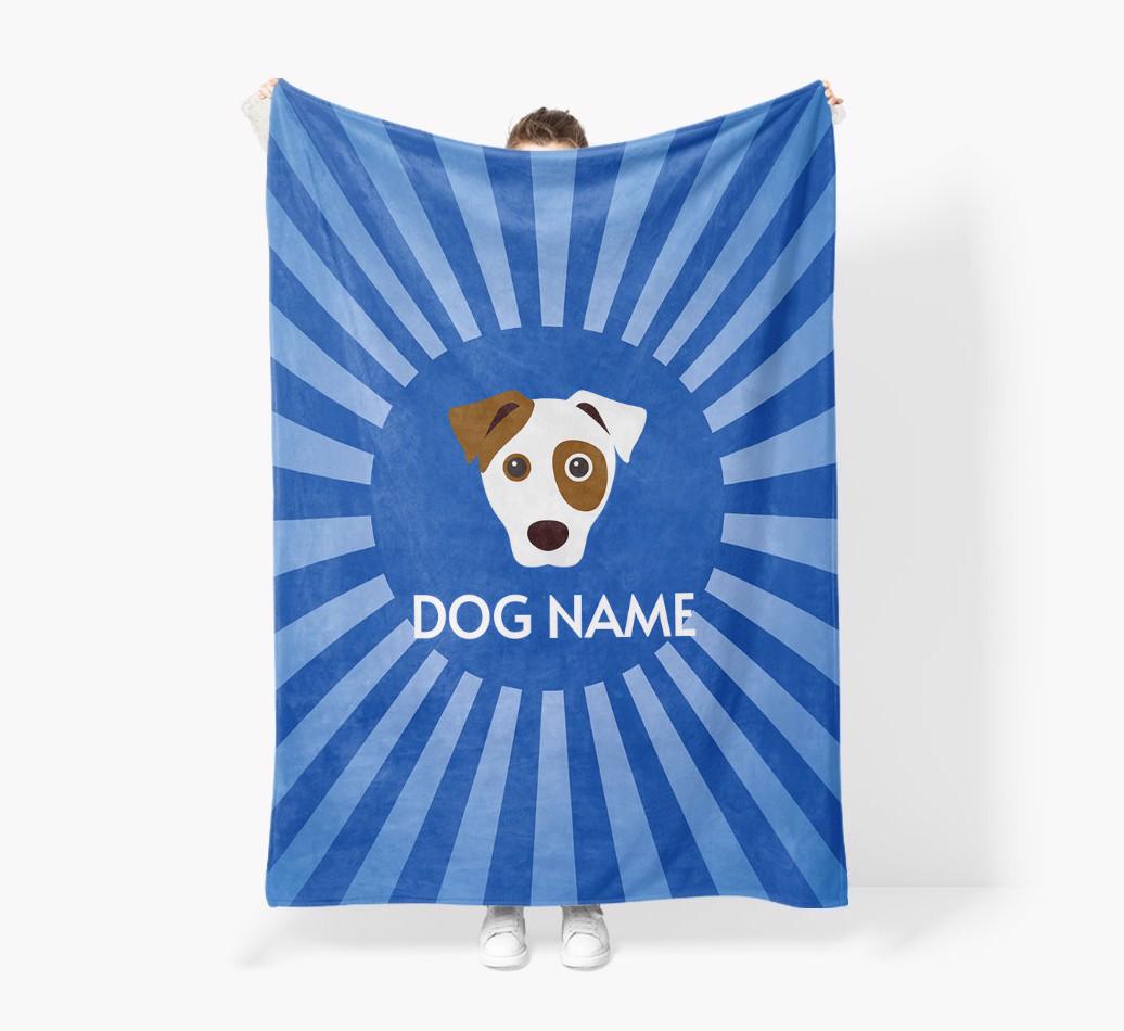 'Spotlight' - Personalized {breedFullName} Blanket: Premium Sherpa Fleece