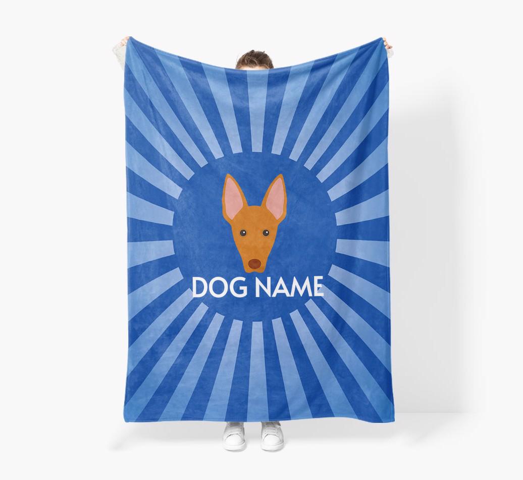 'Spotlight' - Personalised {breedFullName} Blanket: Premium Sherpa Fleece