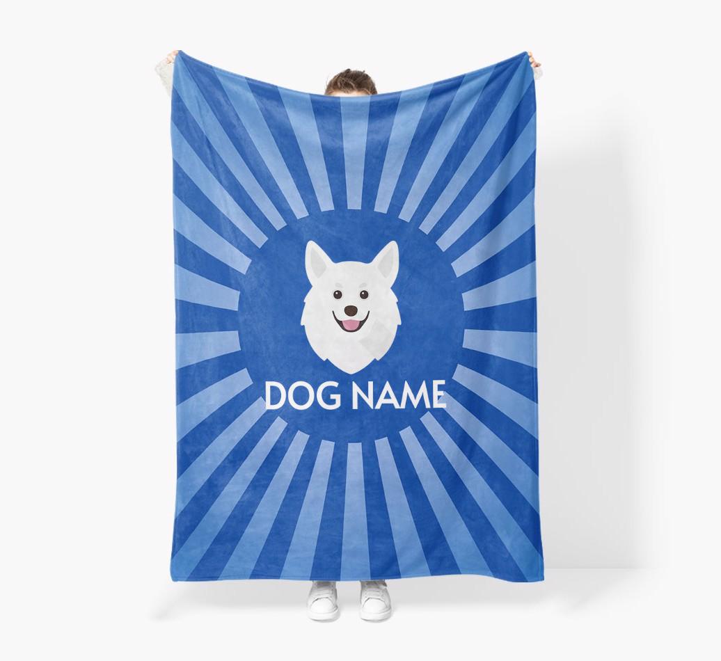 'Spotlight' - Personalized {breedFullName} Blanket: Premium Sherpa Fleece