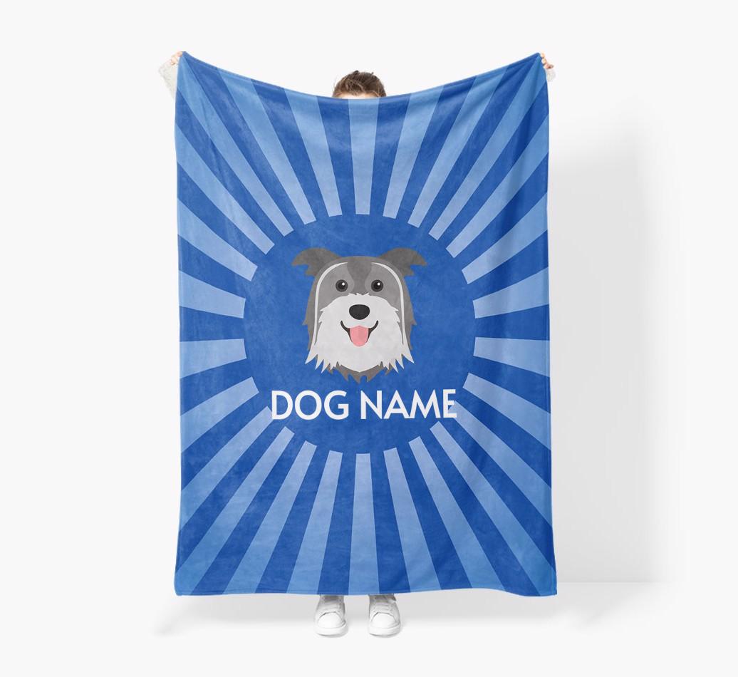'Spotlight' - Personalized {breedFullName} Blanket: Premium Sherpa Fleece