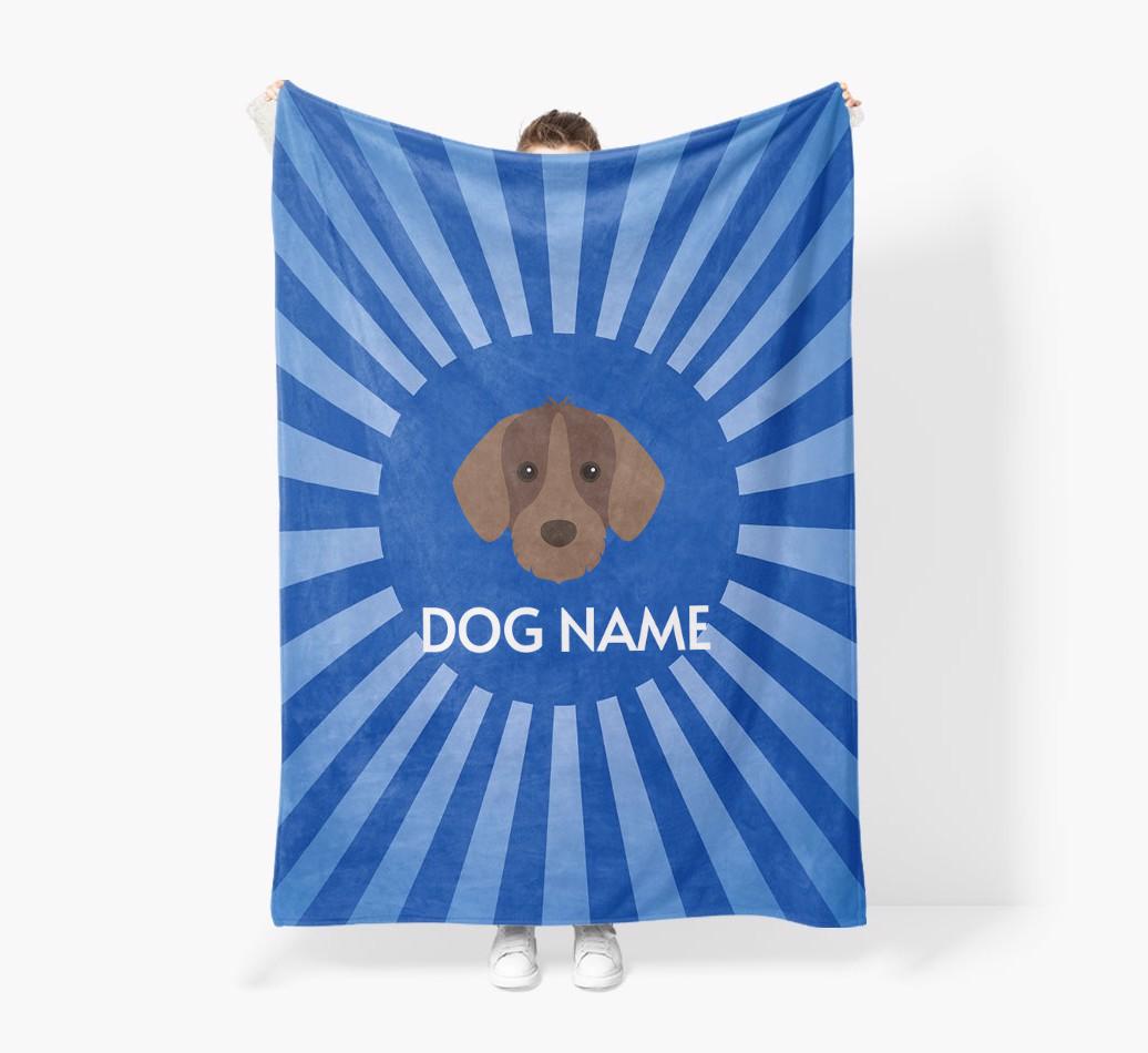 'Spotlight' - Personalized {breedFullName} Blanket: Premium Sherpa Fleece