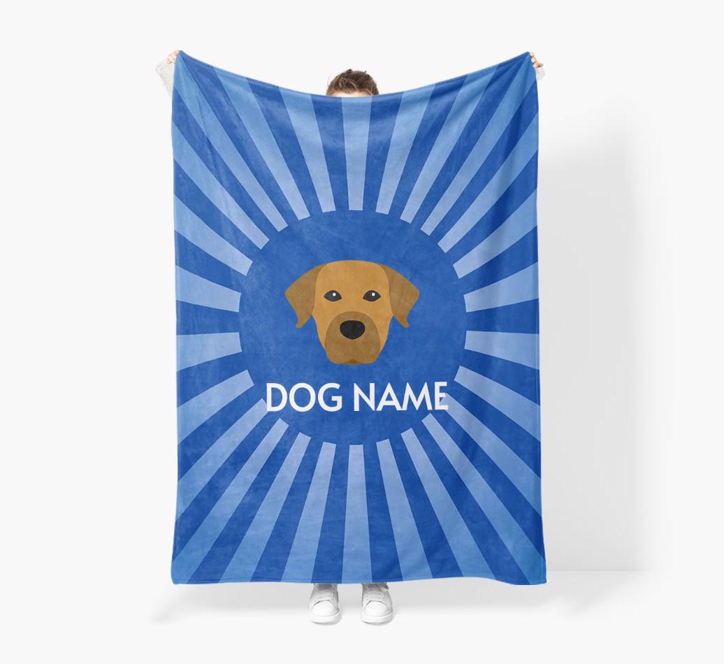 'Spotlight' - Personalized {breedFullName} Blanket: Premium Sherpa Fleece