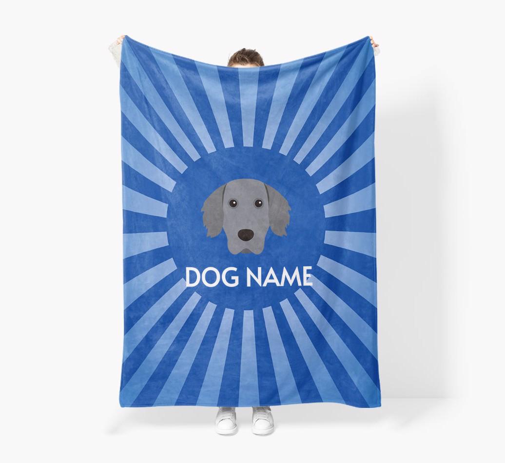 'Spotlight' - Personalized {breedFullName} Blanket: Premium Sherpa Fleece
