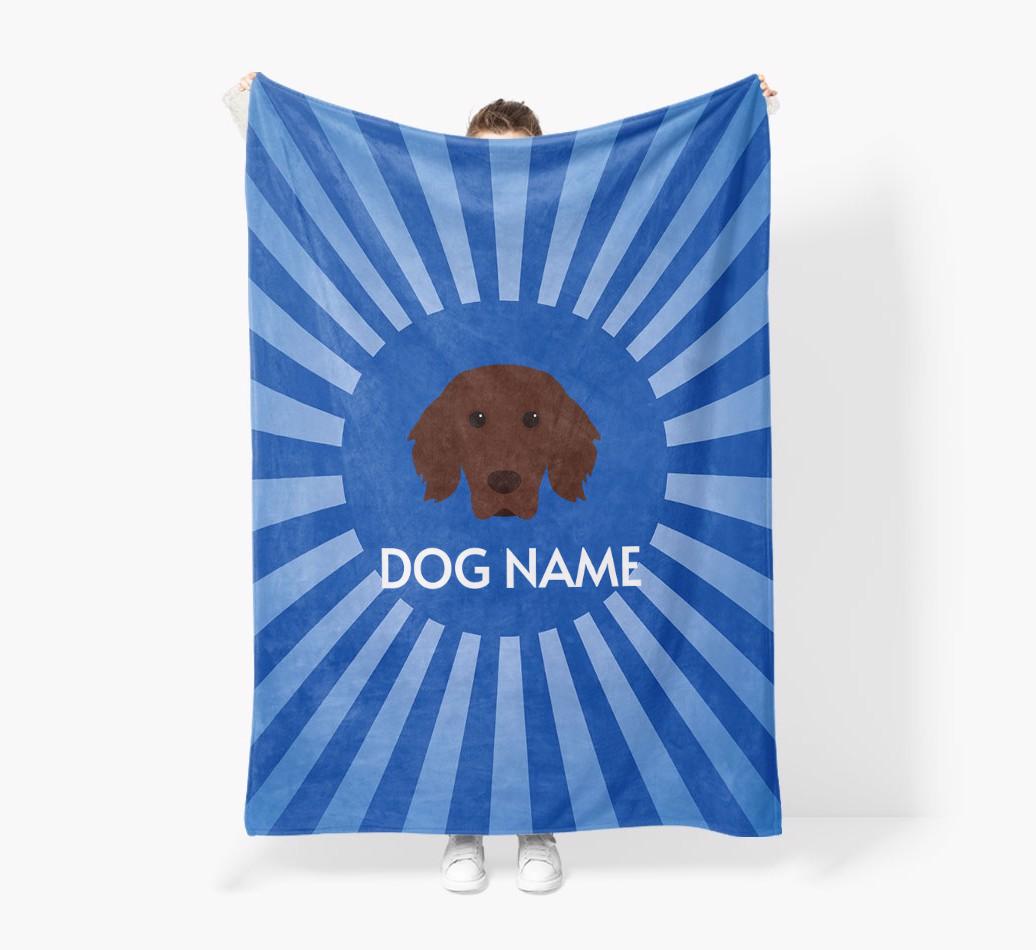 'Spotlight' - Personalized {breedFullName} Blanket: Premium Sherpa Fleece