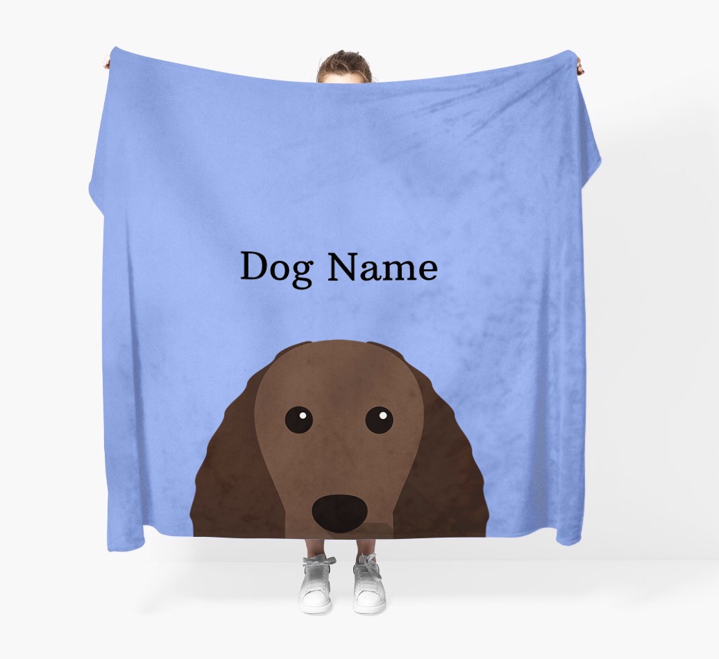 'Peeking Icon' - Personalised {breedFullName} Blanket