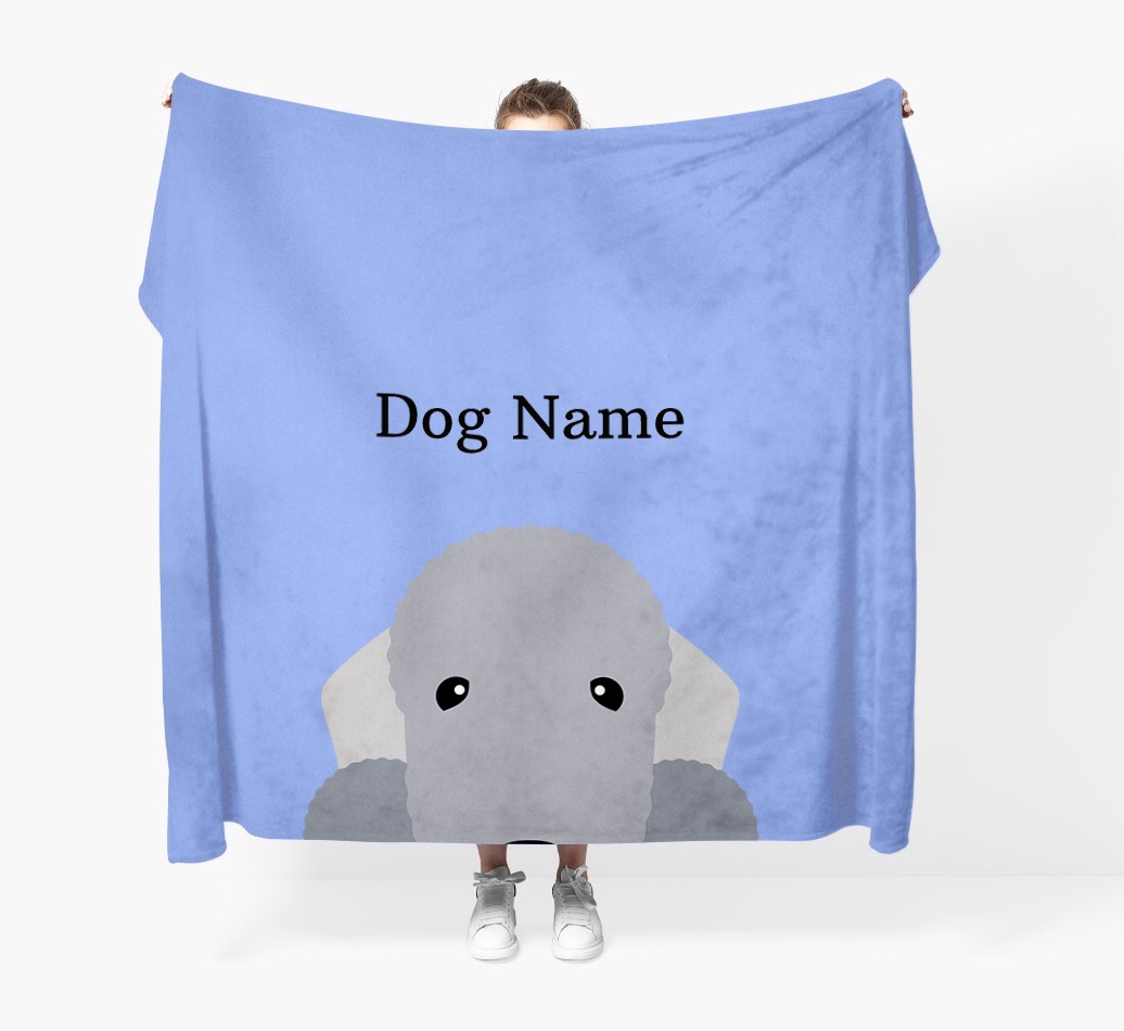 'Peeking Icon' - Personalized {breedFullName} Blanket