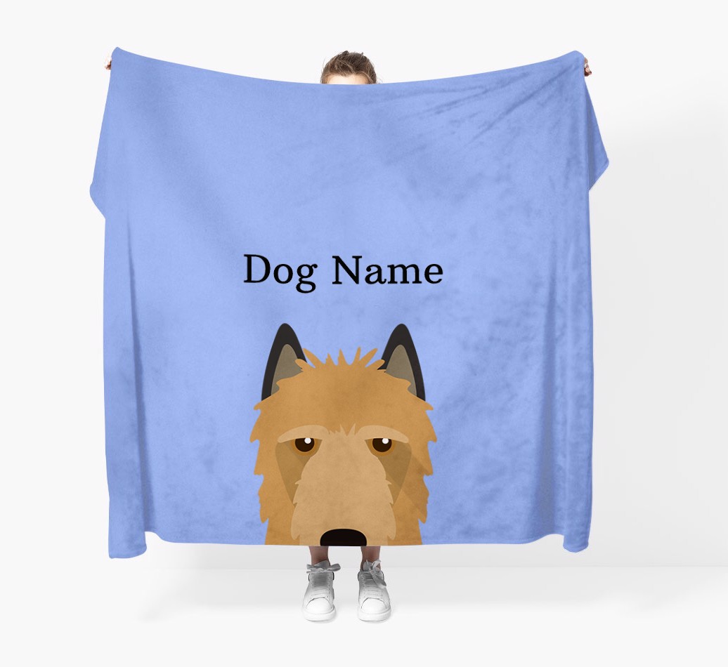 'Peeking Icon' - Personalised {breedFullName} Blanket