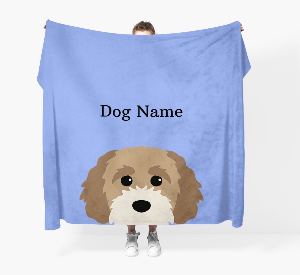 'Peeking Icon' - Personalised {breedFullName} Blanket