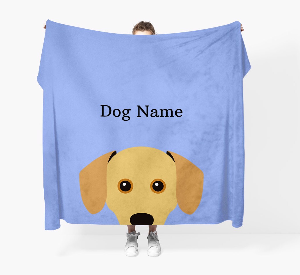 'Peeking Icon' - Personalised {breedFullName} Blanket