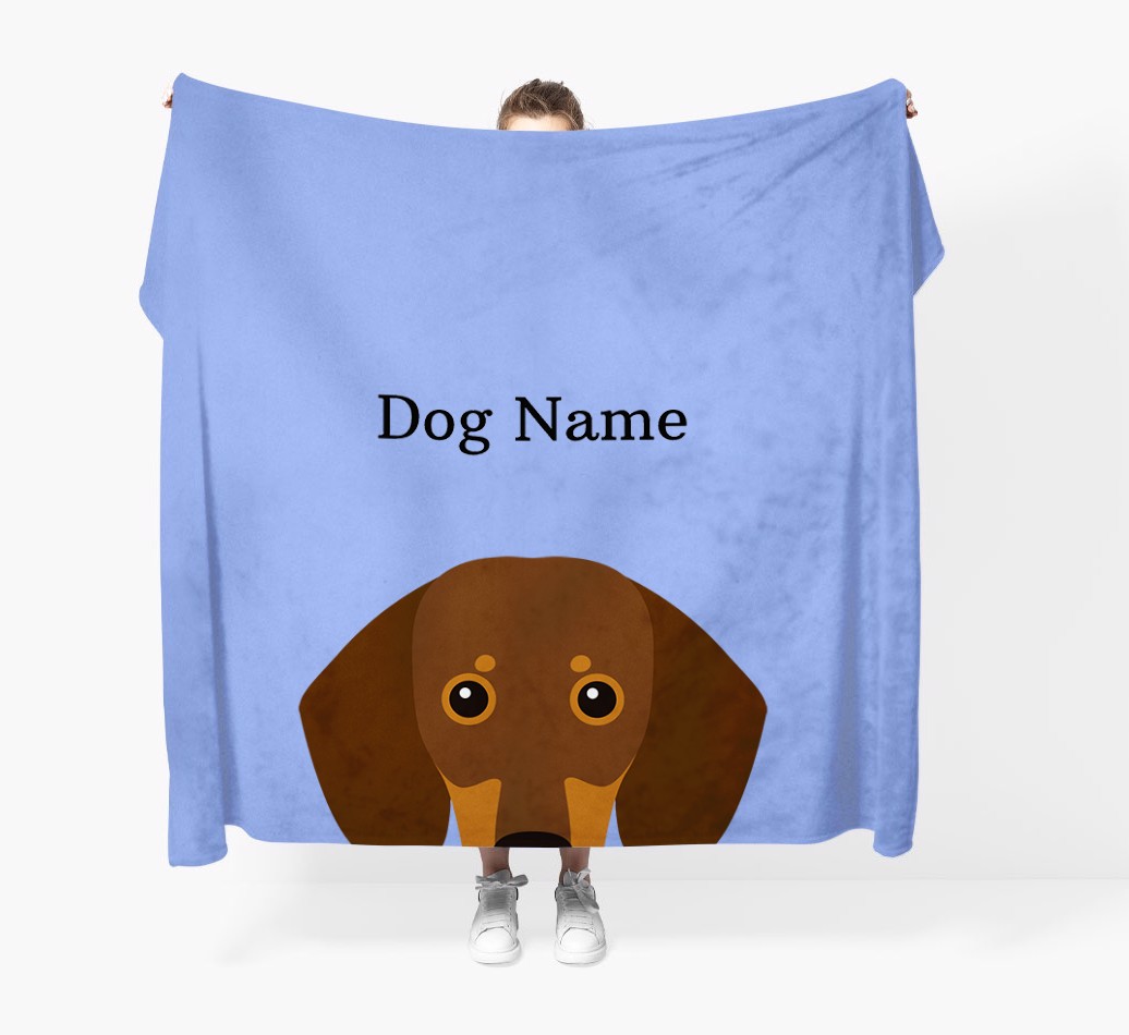 'Peeking Icon' - Personalised {breedFullName} Blanket