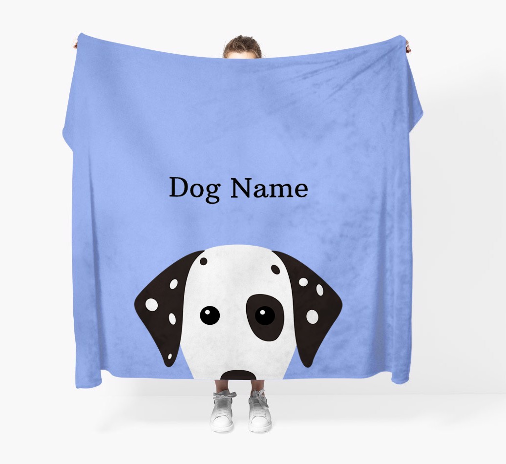 'Peeking Icon' - Personalized {breedFullName} Blanket