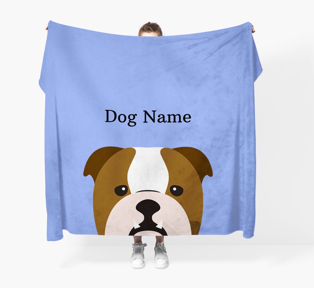 'Peeking Icon' - Personalised {breedFullName} Blanket