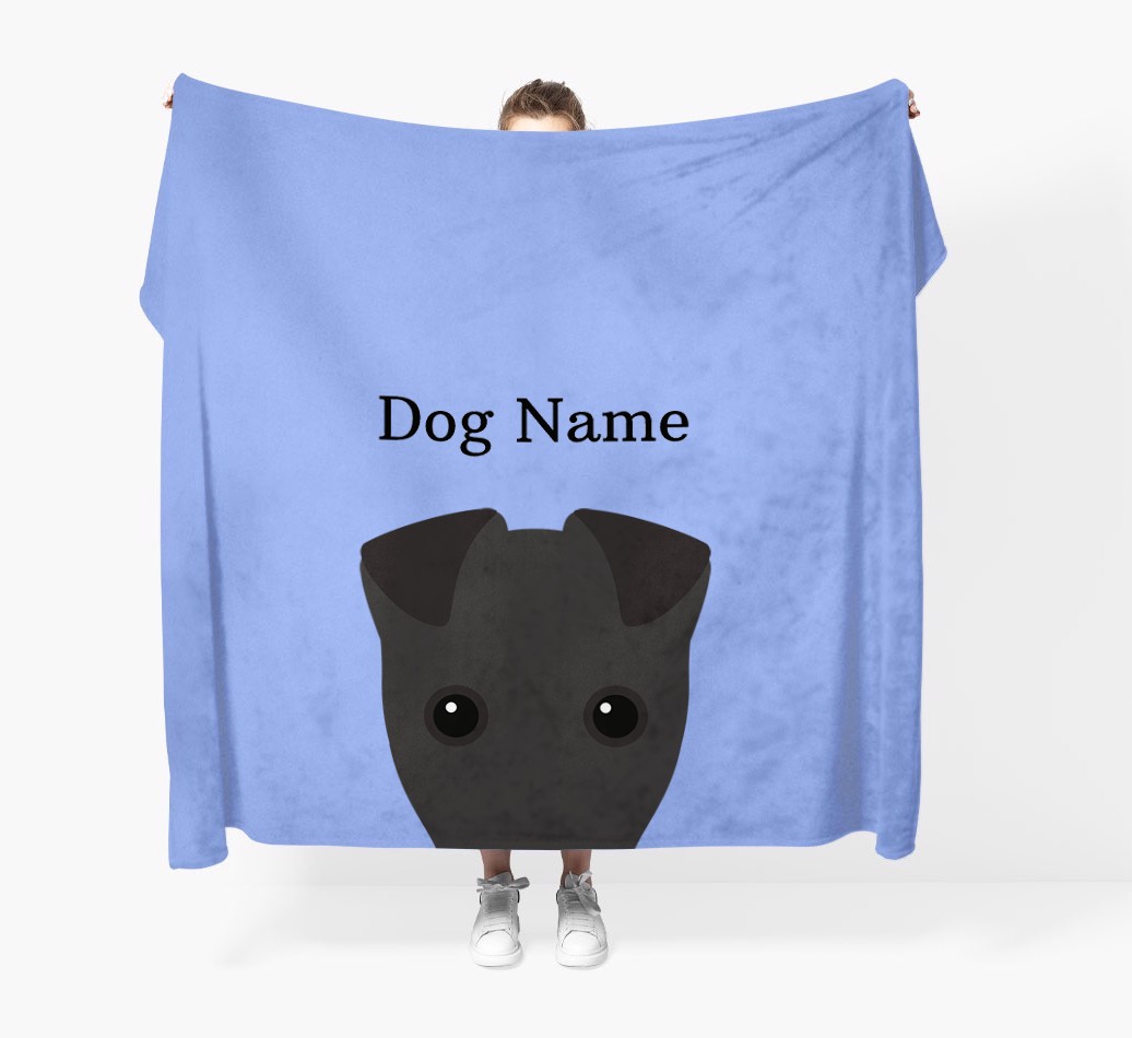 'Peeking Icon' - Personalised {breedFullName} Blanket