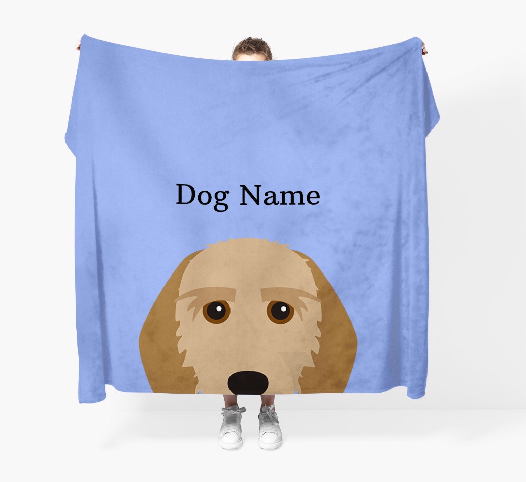 'Peeking Icon' - Personalised {breedFullName} Blanket