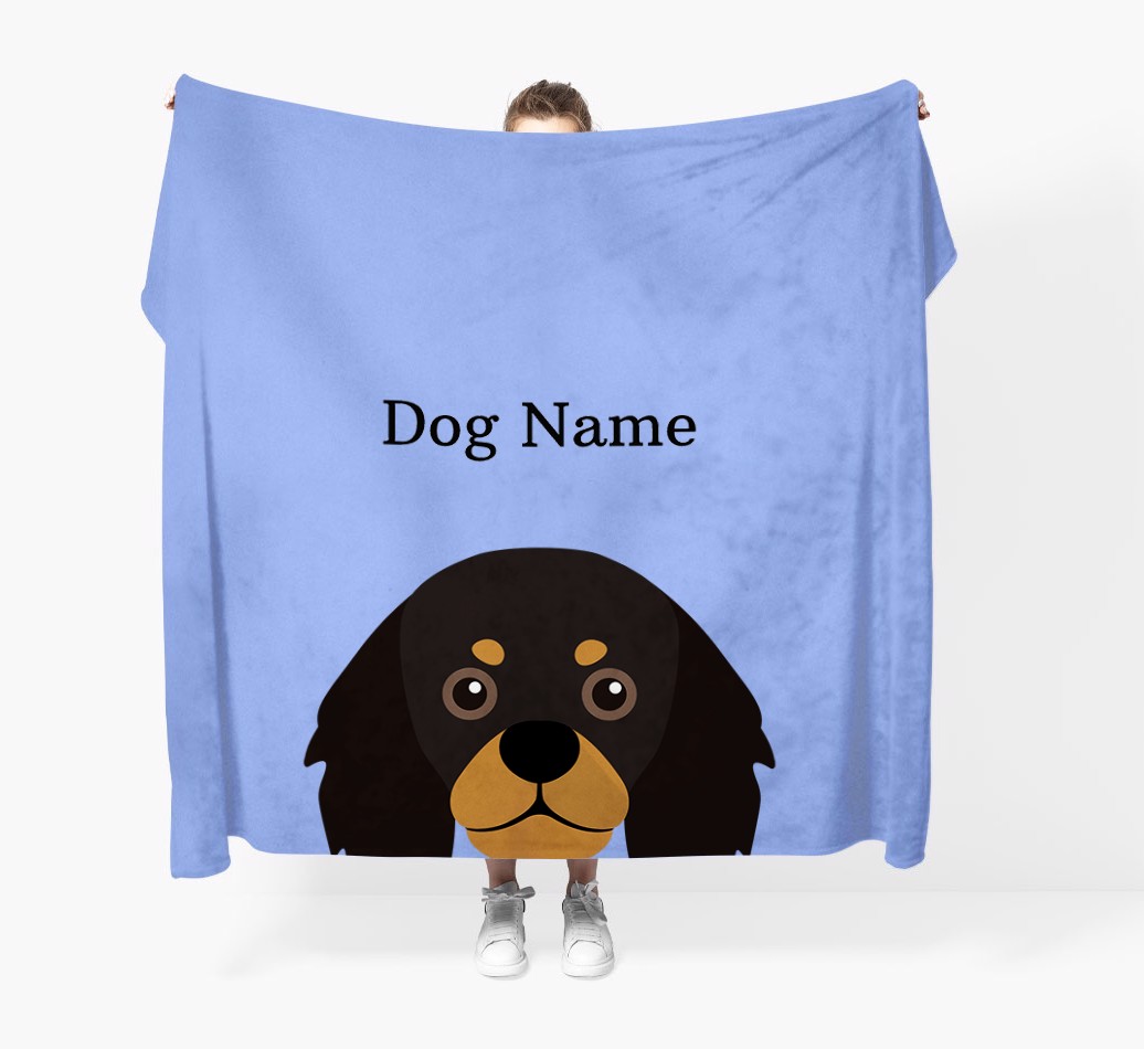 'Peeking Icon' - Personalised {breedFullName} Blanket