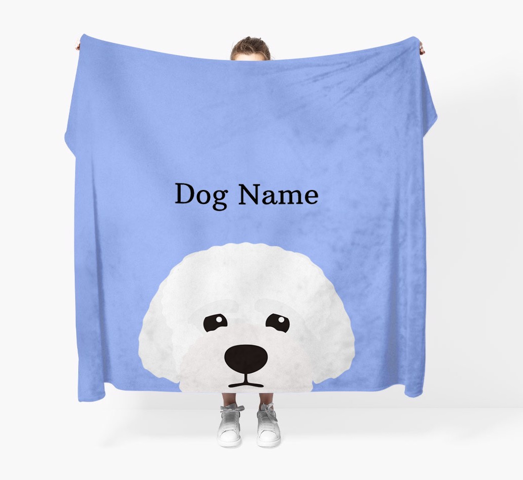 'Peeking Icon' - Personalised {breedFullName} Blanket