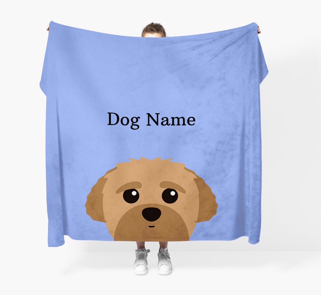 'Peeking Icon' - Personalised {breedFullName} Blanket