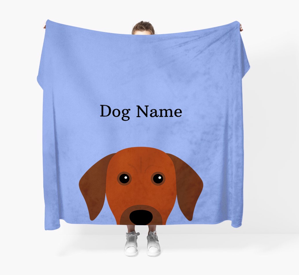 'Peeking Icon' - Personalised {breedFullName} Blanket