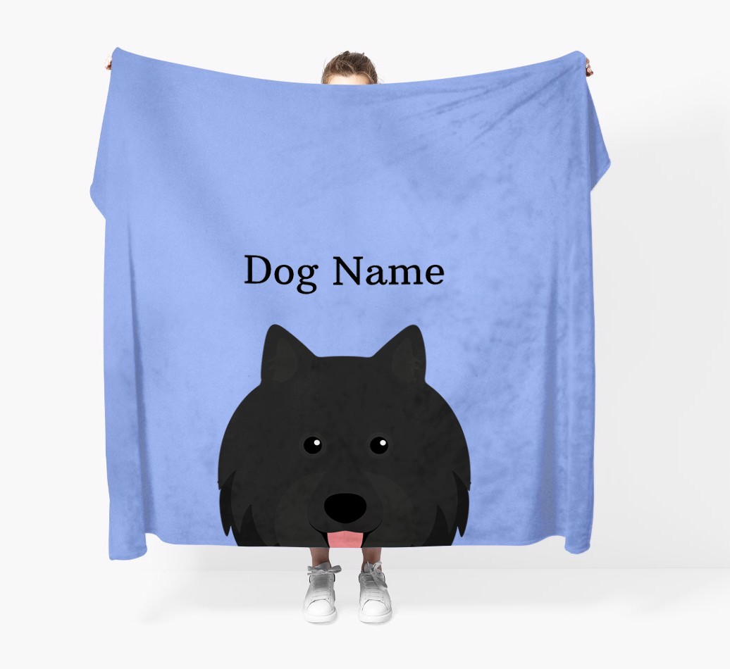 'Peeking Icon' - Personalised {breedFullName} Blanket