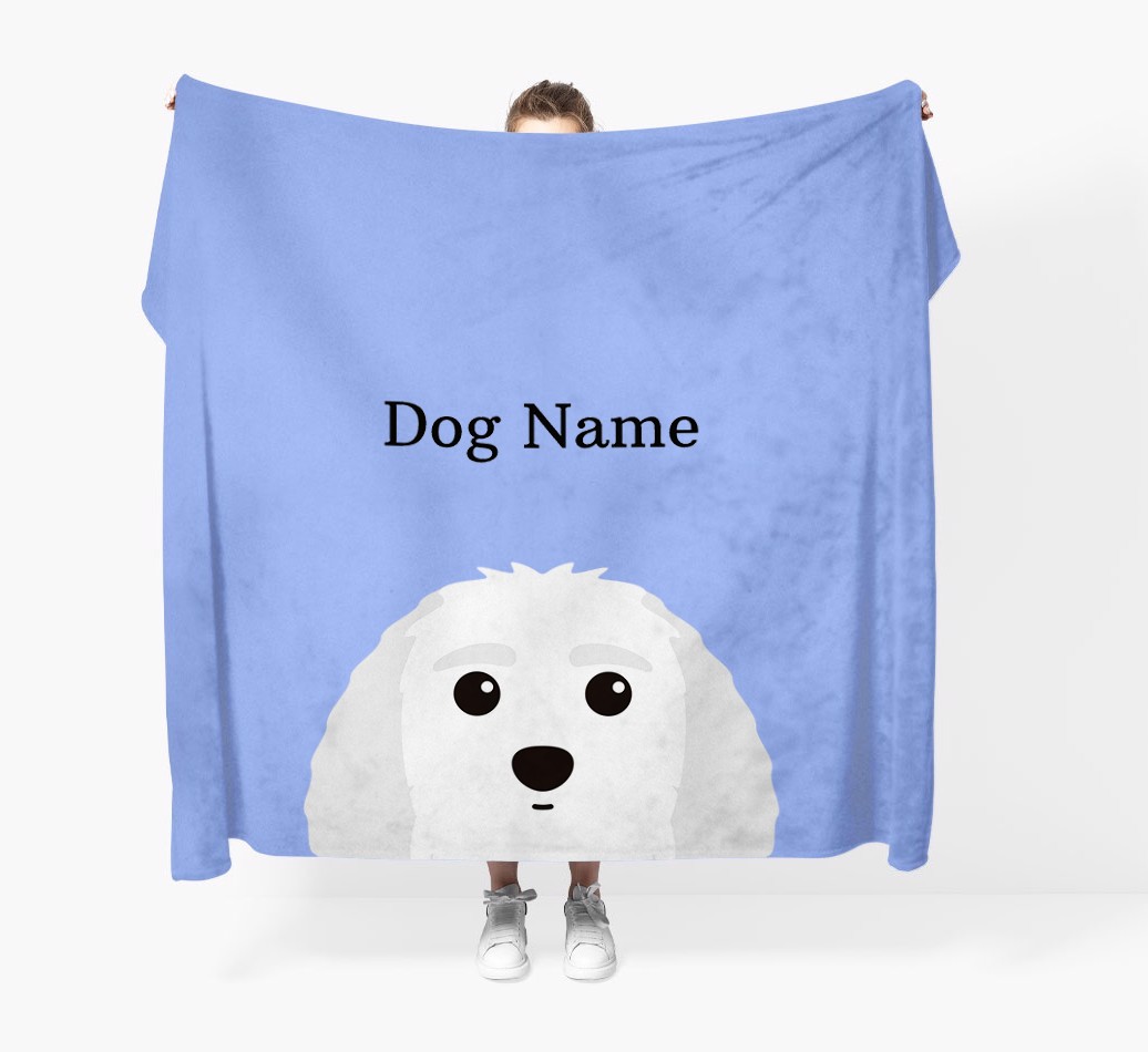 'Peeking Icon' - Personalised {breedFullName} Blanket