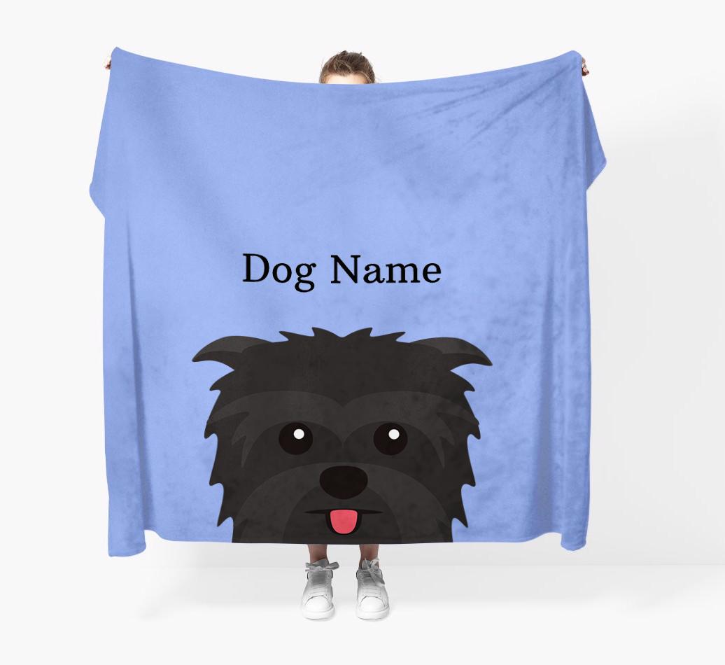 'Peeking Icon' - Personalized {breedFullName} Blanket