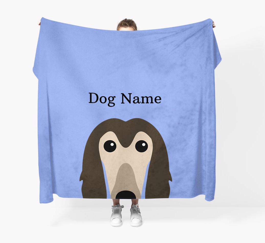 'Peeking Icon' - Personalized {breedFullName} Blanket