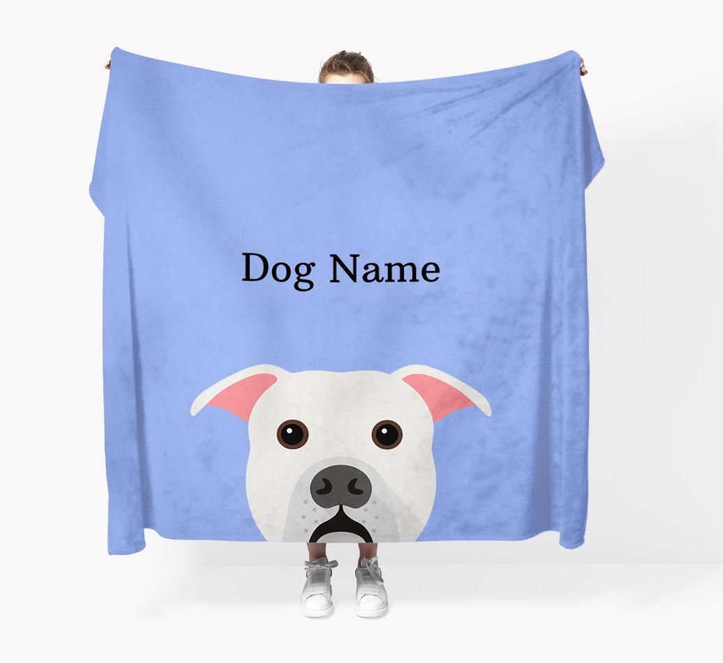 'Peeking Icon' - Personalized {breedFullName} Blanket