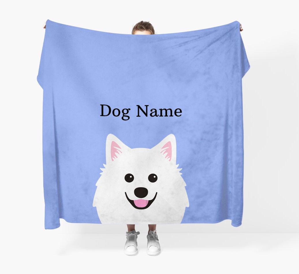 'Peeking Icon' - Personalized {breedFullName} Blanket